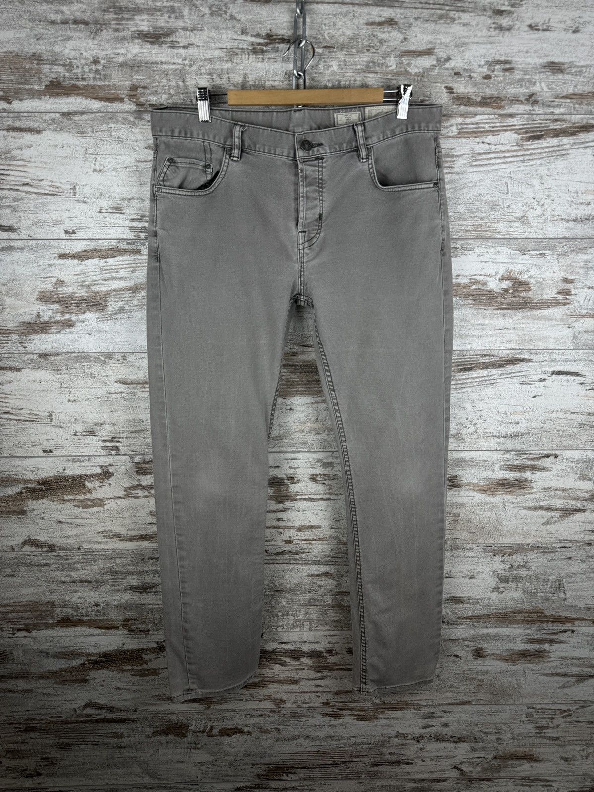 Allsaints × Japanese Brand Mens Vintage AllSaints Sodium Iggy jeans denim pants grey Size US 34 / EU 50 - 1 Thumbnail