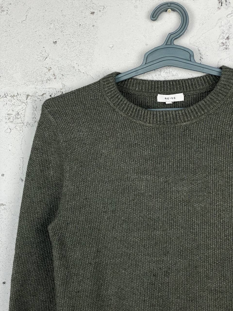 Reiss Reiss Wool Heavy Knitted Light Green Crewneck Sweater Size US M / EU 48-50 / 2 - 5 Thumbnail