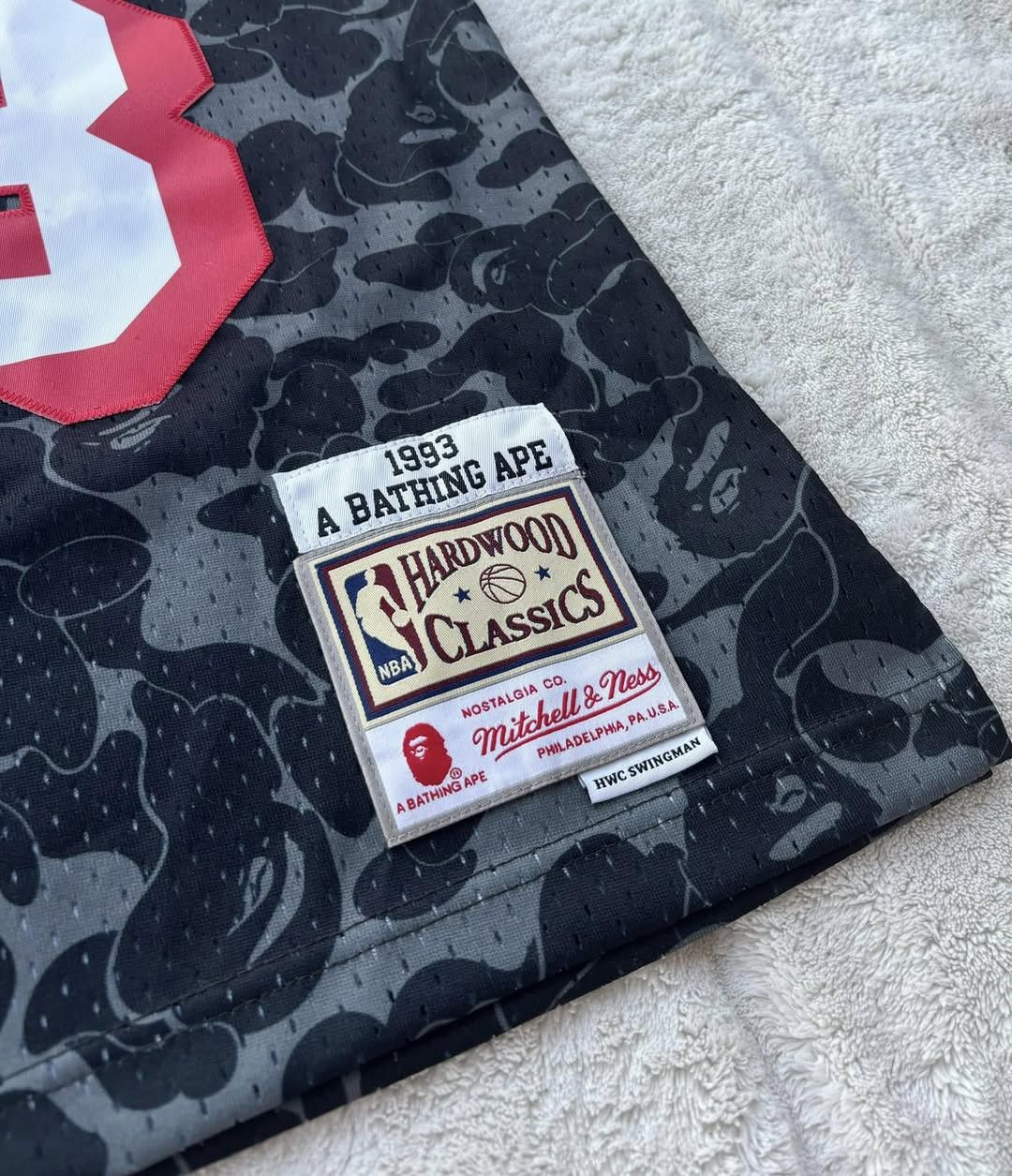 Bape Bape x Mitchell & Ness x Heat Jersey Size US M / EU 48-50 / 2 - 2 Thumbnail