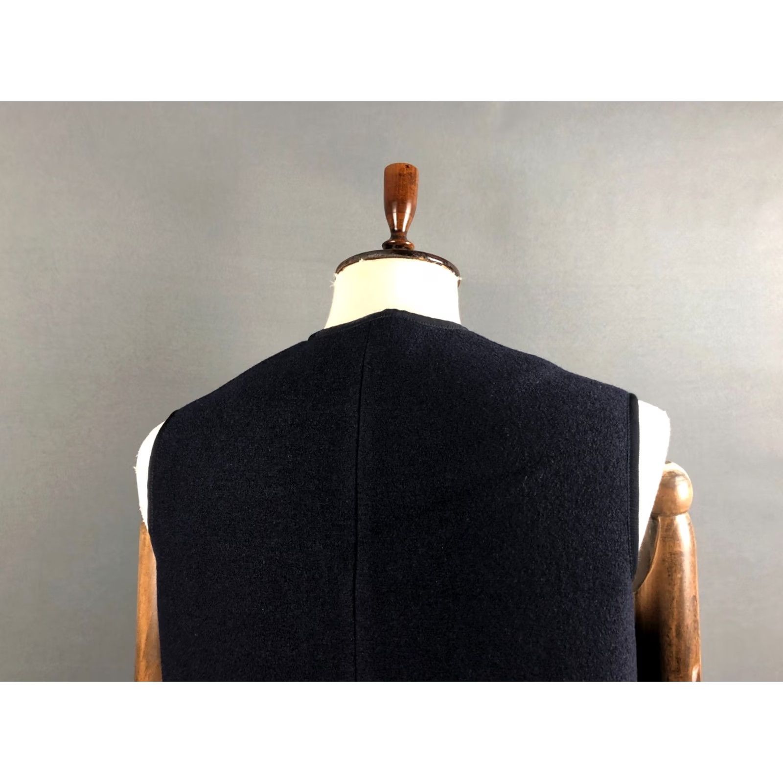 Circolo 1901 Circolo 1901 Men Gilet Wool Dark Blue Size 40 UK40 Virgin Wool Two-Way Zipper Casual Vest Size US XXS / EU 40 - 4 Thumbnail