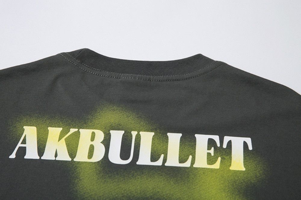 Japanese Brand × Vintage Star print men's loose cotton ink-splashed t-shirt Size US M / EU 48-50 / 2 - 4 Thumbnail