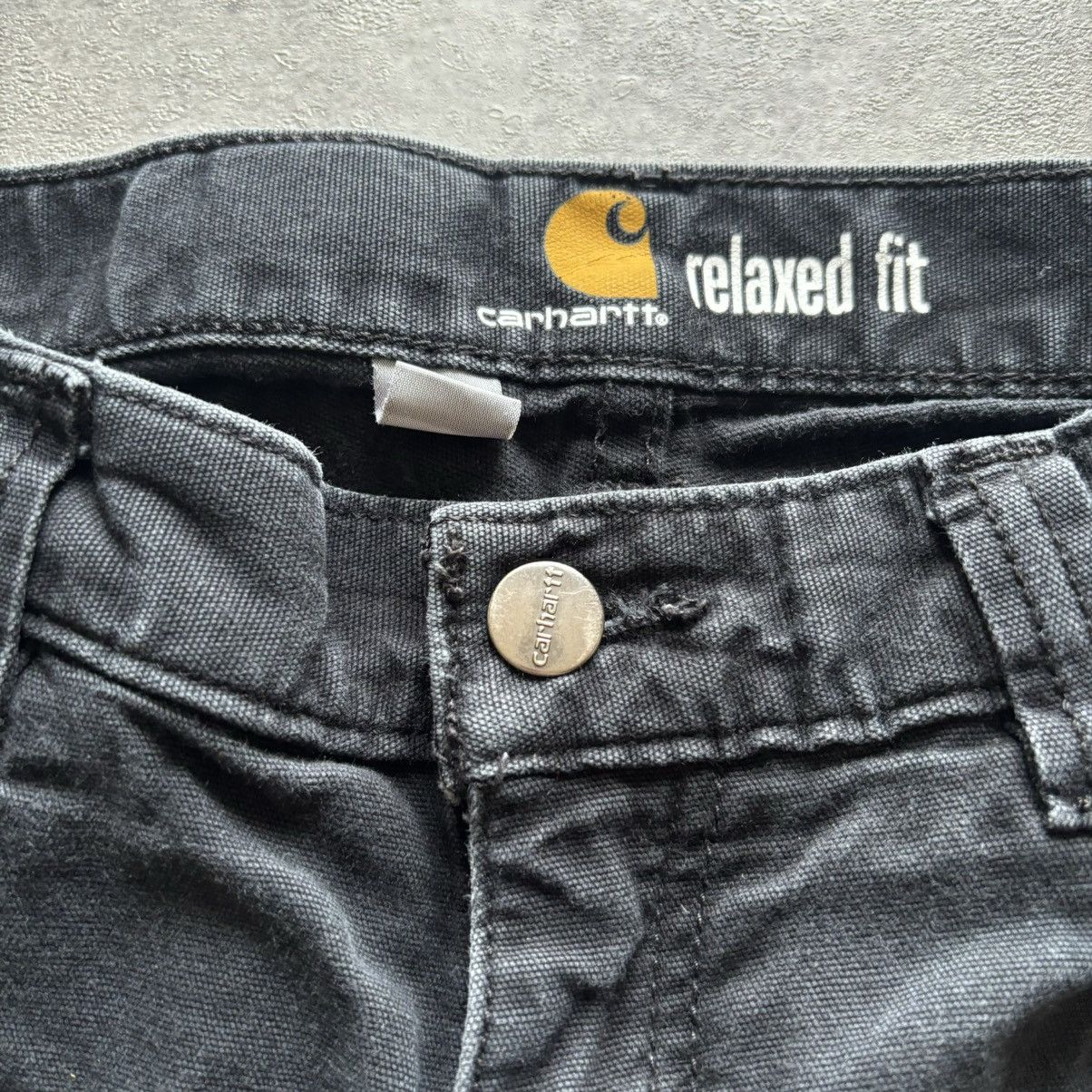 Carhartt Black carhartt carpenter relaxed fit pants Size US 30 / EU 46 - 9 Thumbnail