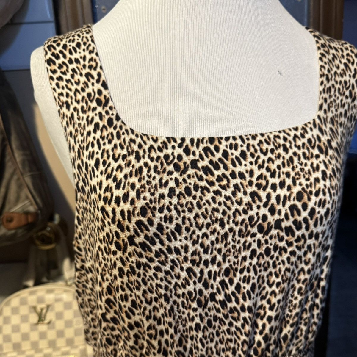 I.N.C INC, Cheetah Print, Sleeveless Maxi Dress, Petite Size M / US 6-8 / IT 42-44 - 7 Thumbnail