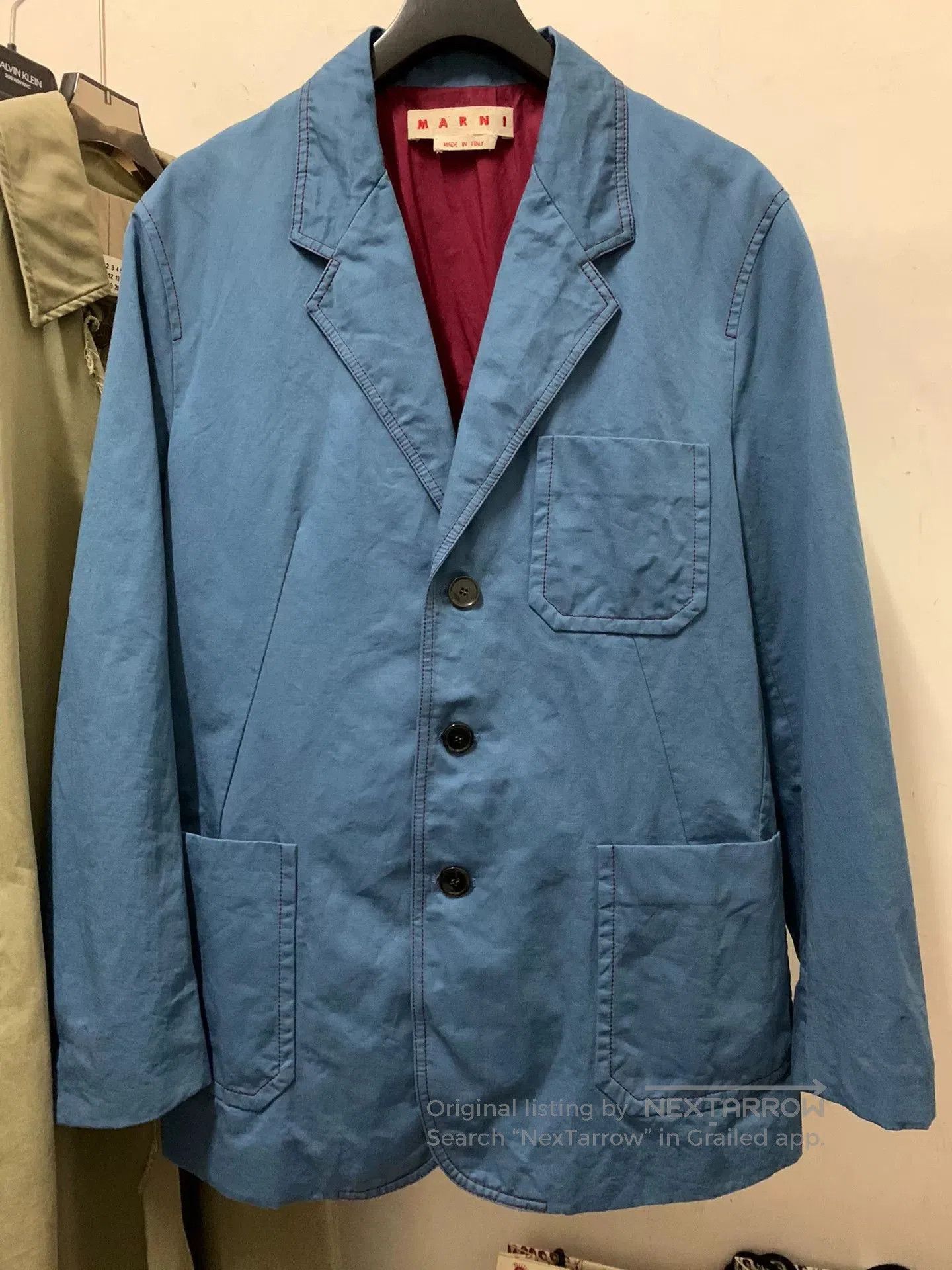 Marni Vintage Baby Blue Work Jacket by Marni. Size US M / EU 48-50 / 2 - 1 Thumbnail
