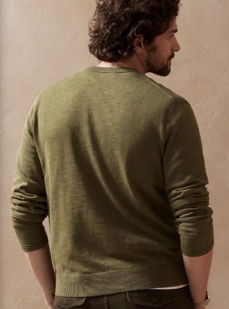 Banana Republic Organic Cotton Garment Dyed Sweater Size US M / EU 48-50 / 2 - 2 Thumbnail