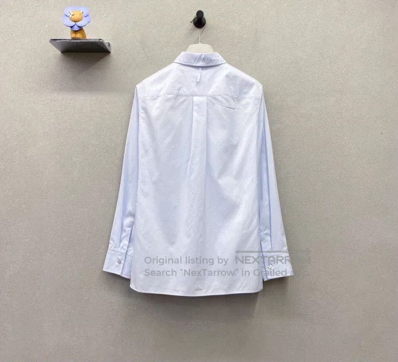 Hermes Hermes Blue embroidered shirt Size XS / US 0-2 / IT 36-38 - 2 Thumbnail
