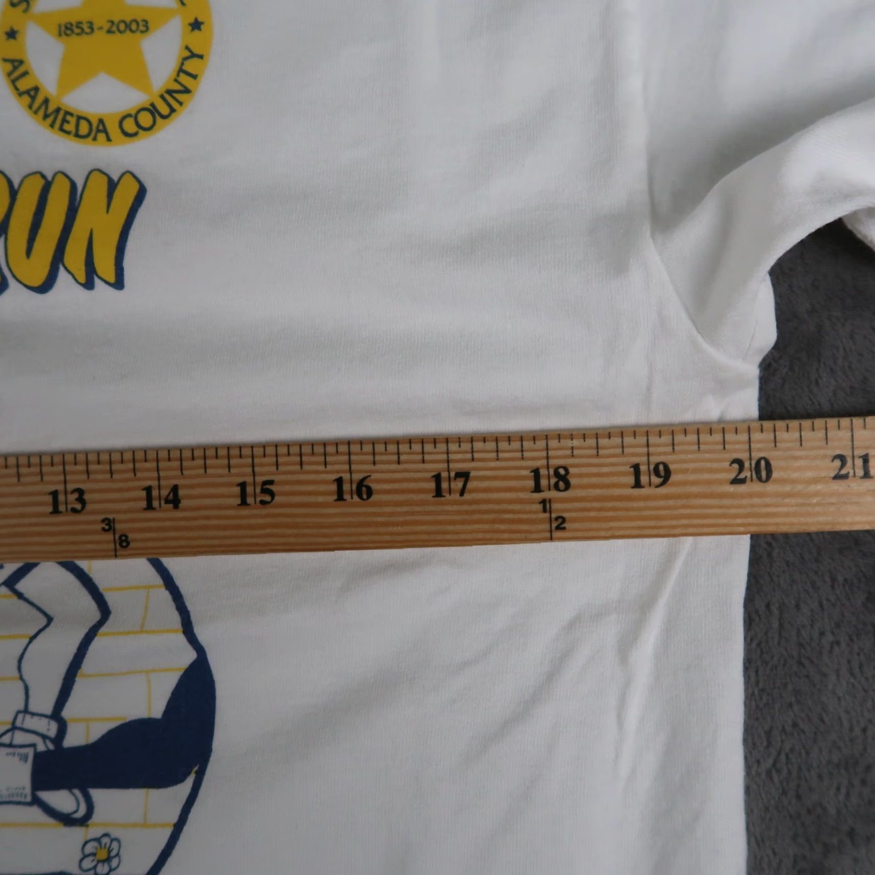 Hanes VINTAGE Hanes Santa Rita County Jail Running T-Shirt Men Medium White 90s Vintage Outdoor Festival Size US M / EU 48-50 / 2 - 7 Thumbnail