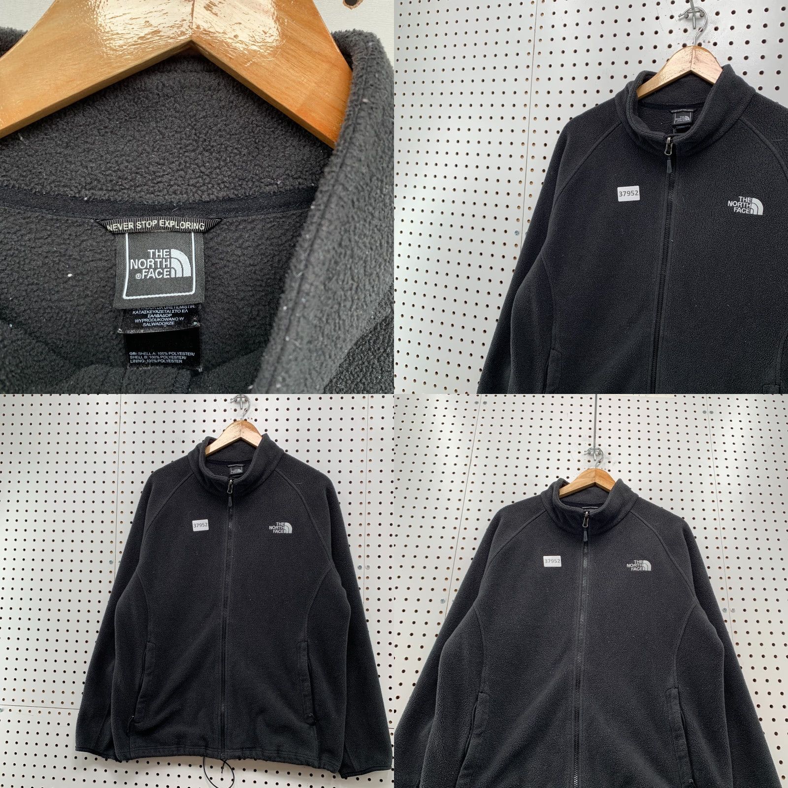 The North Face VINTAGE The North Face Jacket Mens L Black Fleece Long Sleeve Full Zip Outdoor 90s Mens Jacket Size US L / EU 52-54 / 3 - 8 Thumbnail