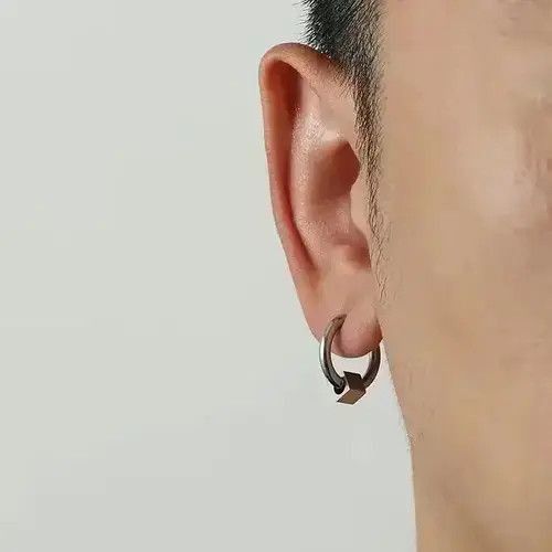 Other silver vintage cube ring earrings Size ONE SIZE - 1 Thumbnail