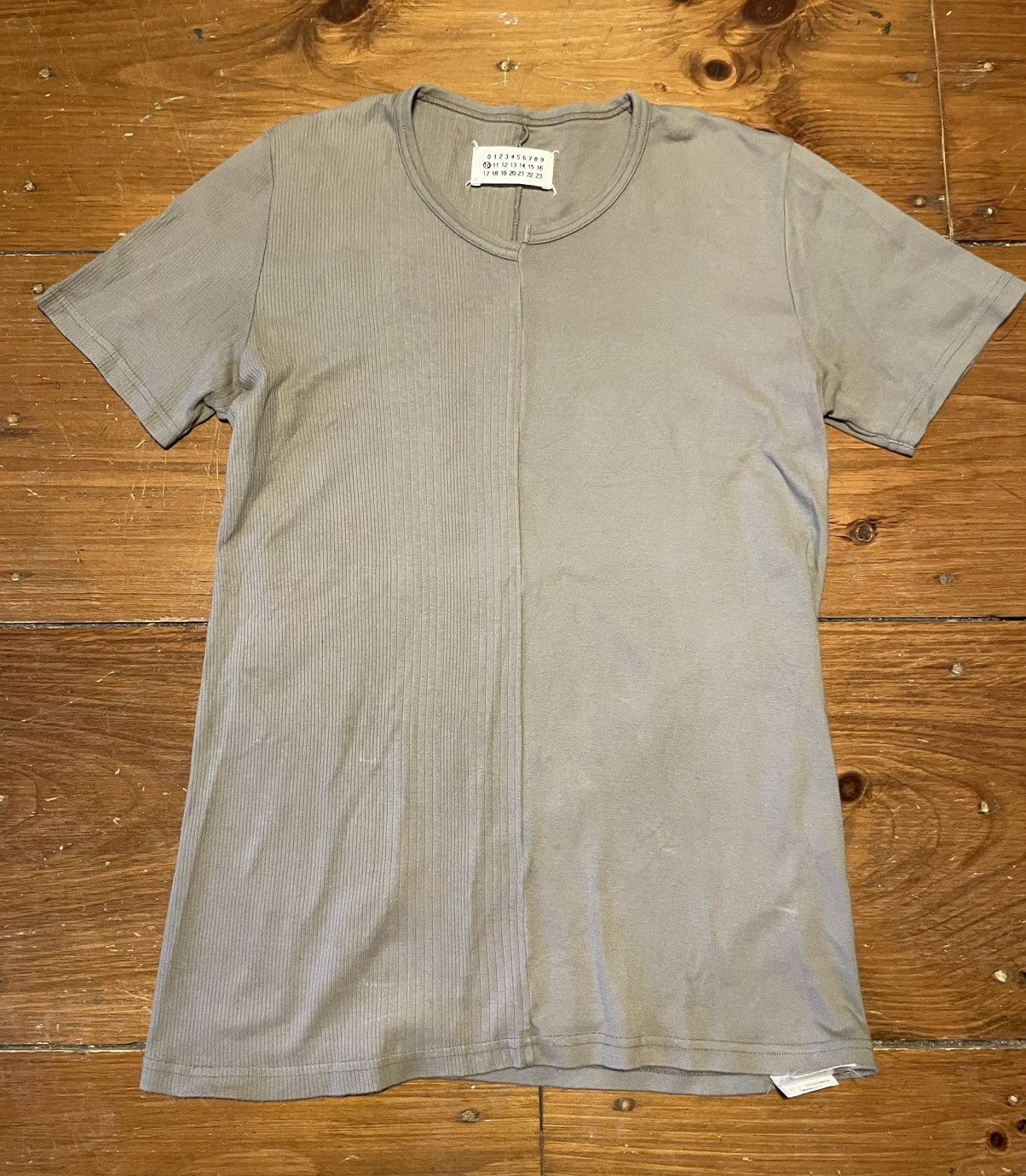 Maison Margiela 05 split rib knit t shirt medium
