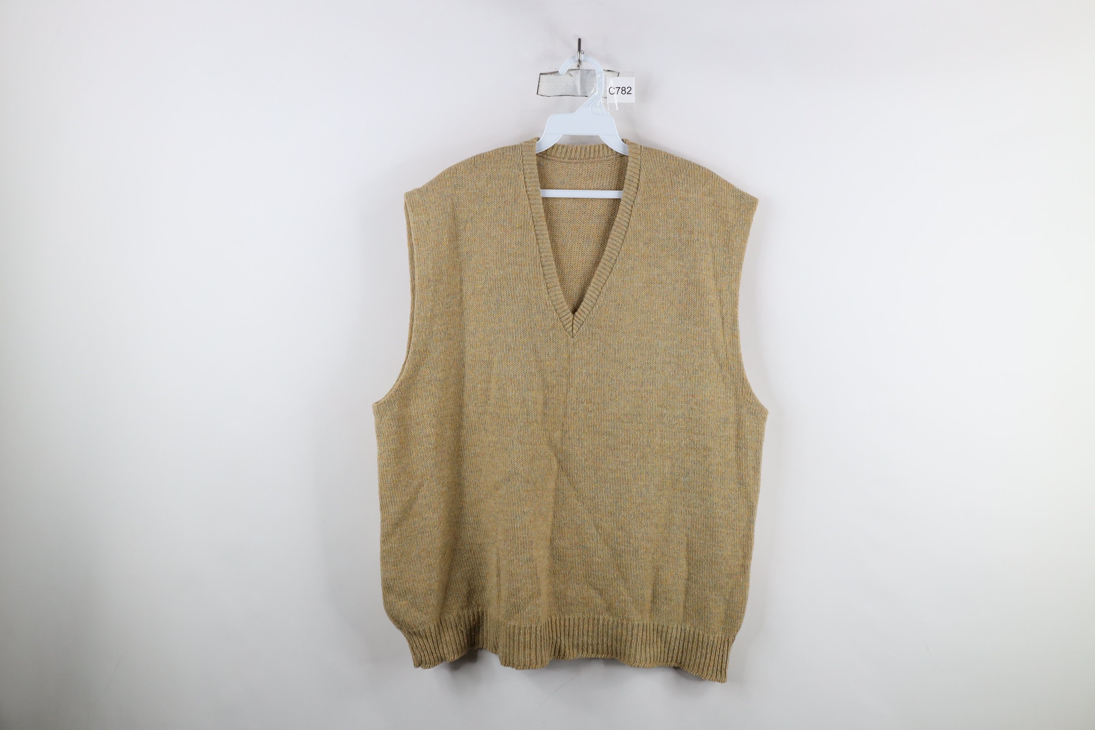 Vintage Vintage 50s 60s Streetwear Rainbow Fleck Knit Sweater Vest Size US XL / EU 56 / 4 - 1 Thumbnail