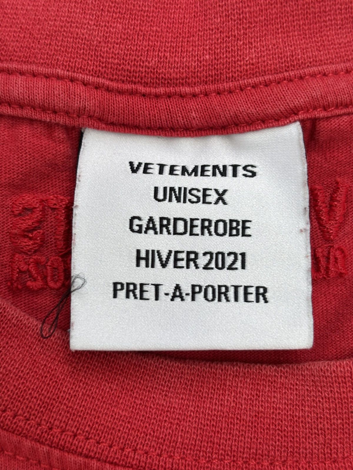 Vetements Logo Front Back T-Shirt Size US L / EU 52-54 / 3 - 6 Thumbnail