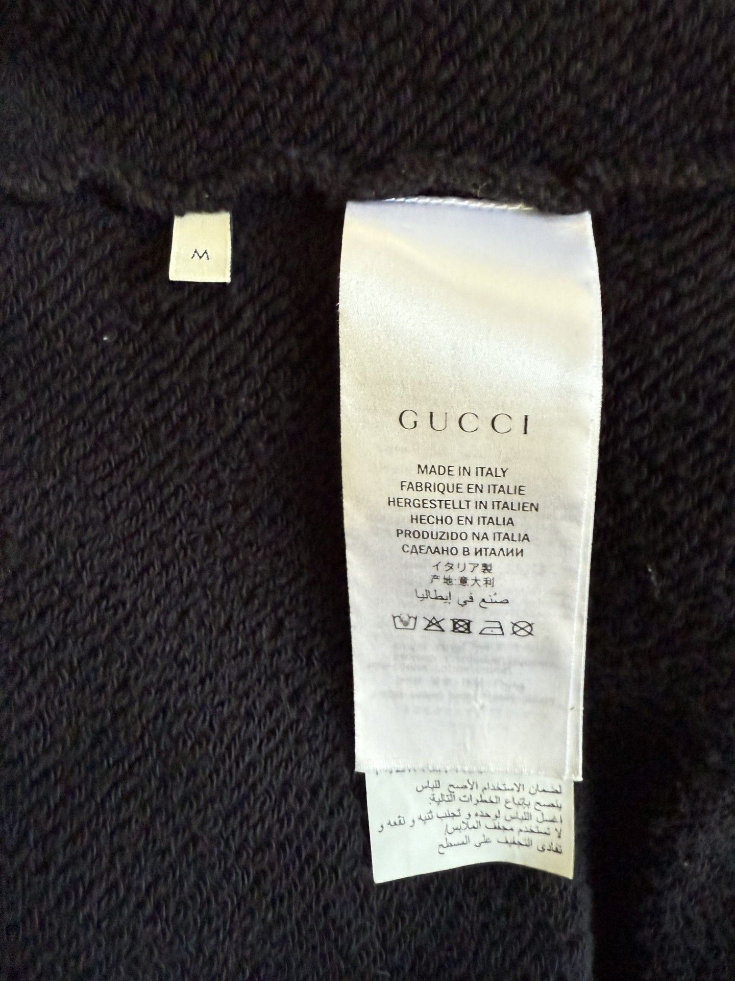 Gucci Gucci Black Loved Hooded Sweatshirt Size US M / EU 48-50 / 2 - 4 Thumbnail