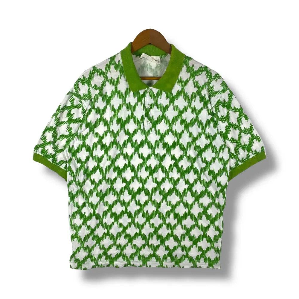 Mila Schon Vintage 90's MILA SCHON Uomo Full Print Polo Shirt Size US L / EU 52-54 / 3 - 1 Thumbnail