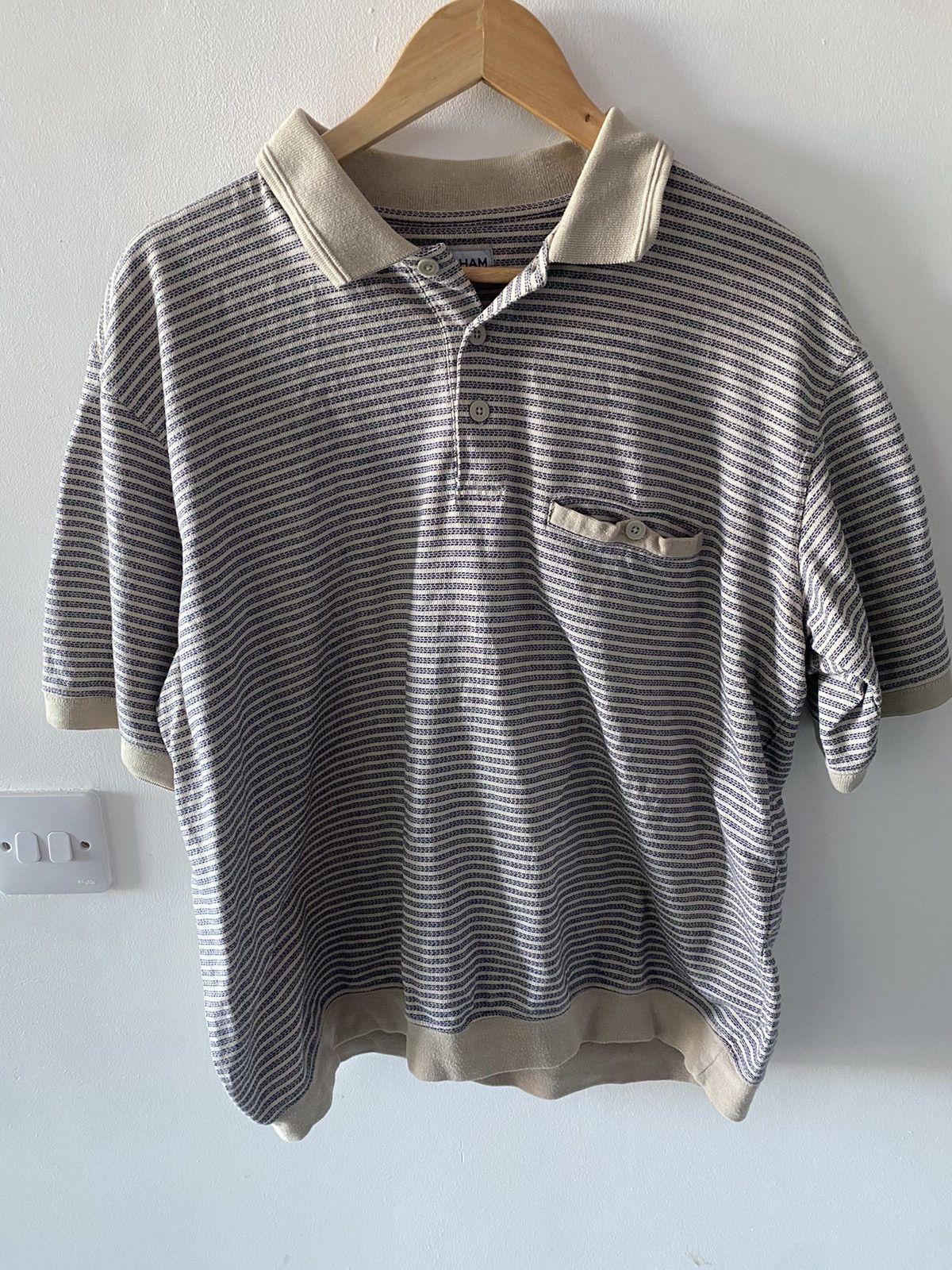 Other Vintage Streetwear Pullover Striped Polo Size US L / EU 52-54 / 3 - 4 Thumbnail