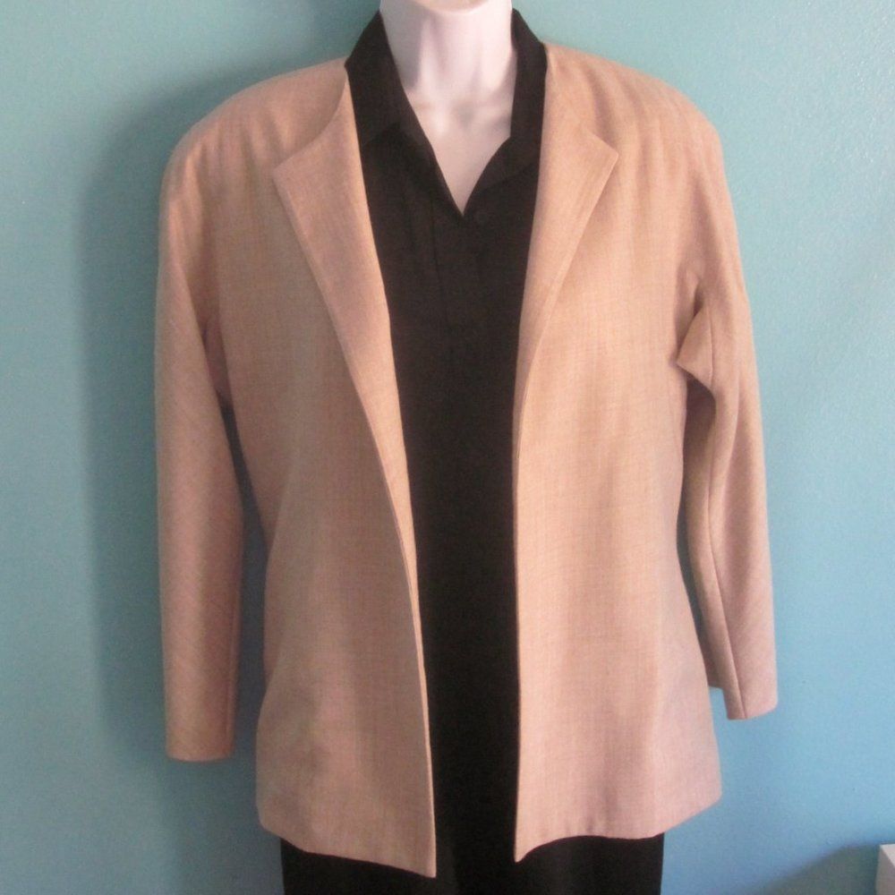 Isaac Mizrahi Isaac Mizrahi Vintage Wool Open Front Blazer Size 6 Size M / US 6-8 / IT 42-44 - 4 Thumbnail