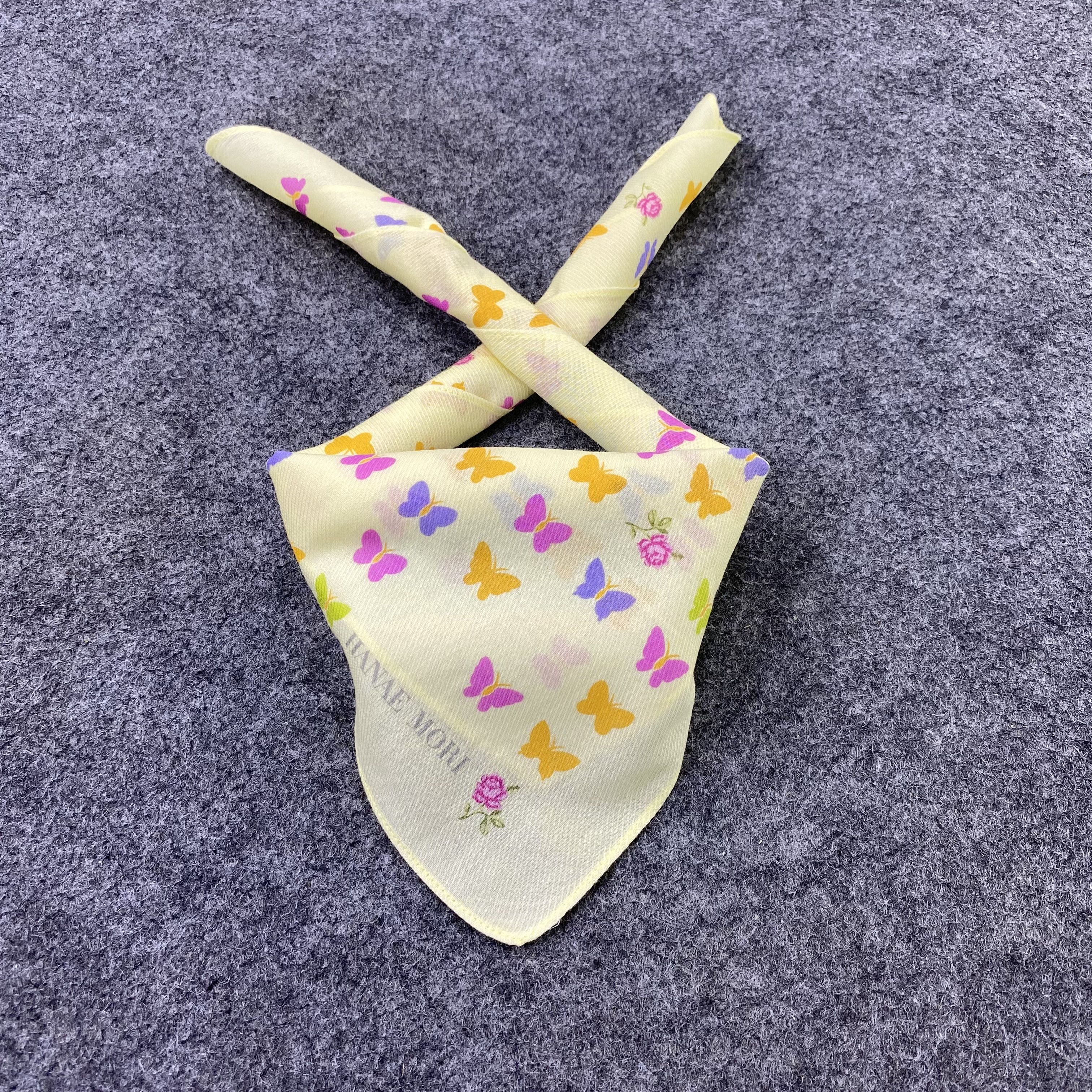 Hanae Mori Hanae Mori Handkerchief Neckerchief Bandana-B1896 Size ONE SIZE - 2 Thumbnail