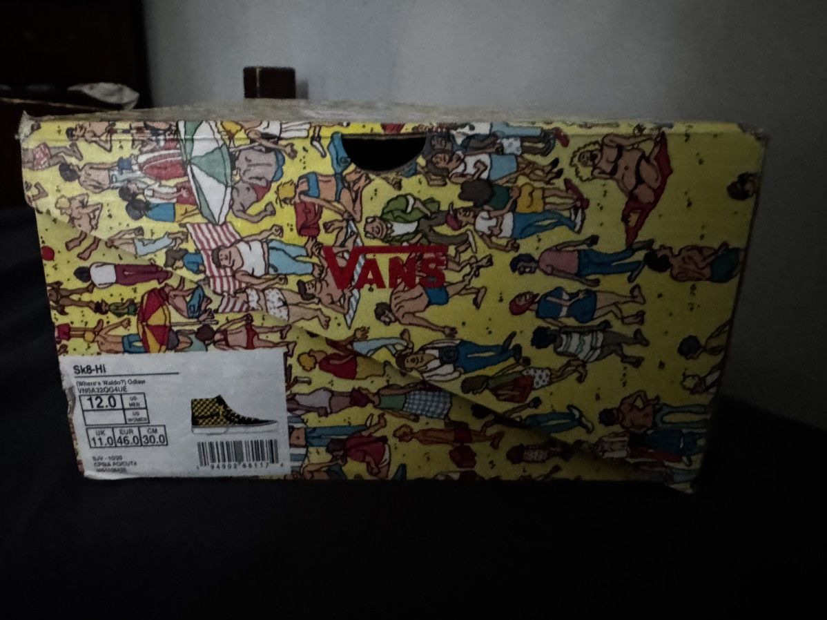 Vans Vans Sk8-Hi x Where’s Waldo “Odlaw” – Black/Yellow – Rare Size US 12 / EU 45 - 6 Thumbnail