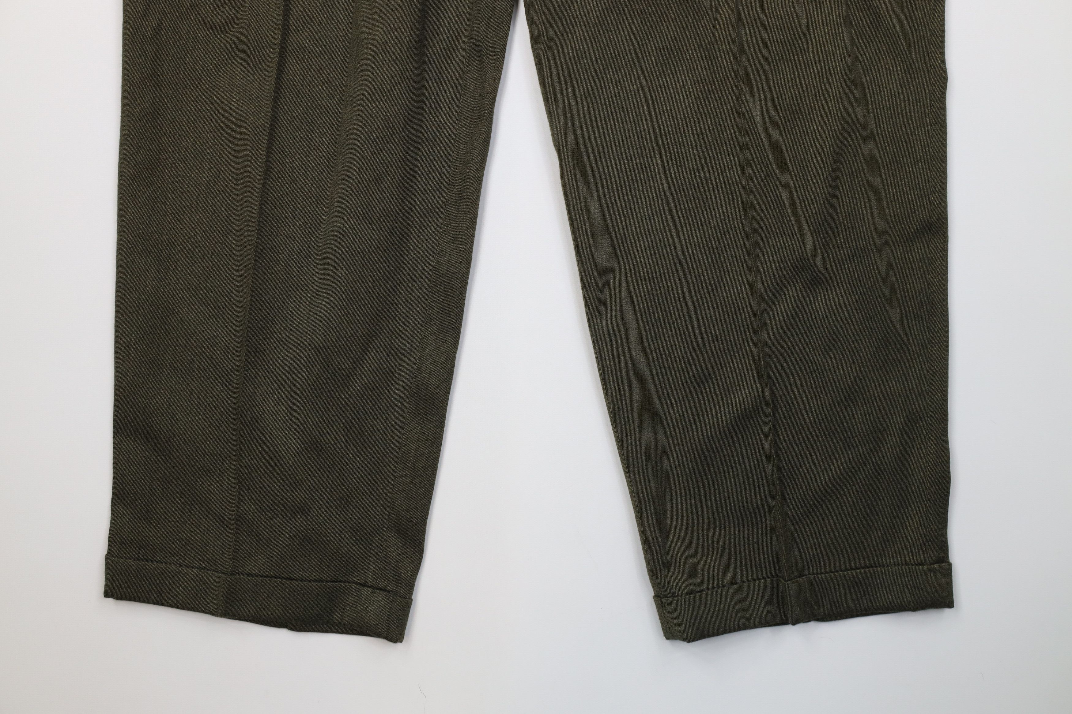 Vintage Vintage 90s Streetwear Wool Knit Wide Leg Chino Pants Size US 38 / EU 54 - 4 Thumbnail