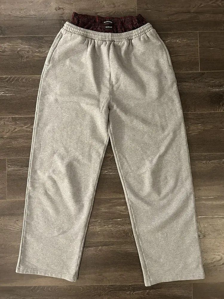 Balenciaga Balenciaga Trompe L'oeil Boxer Sweatpants Size US 30 / EU 46 - 2 Thumbnail