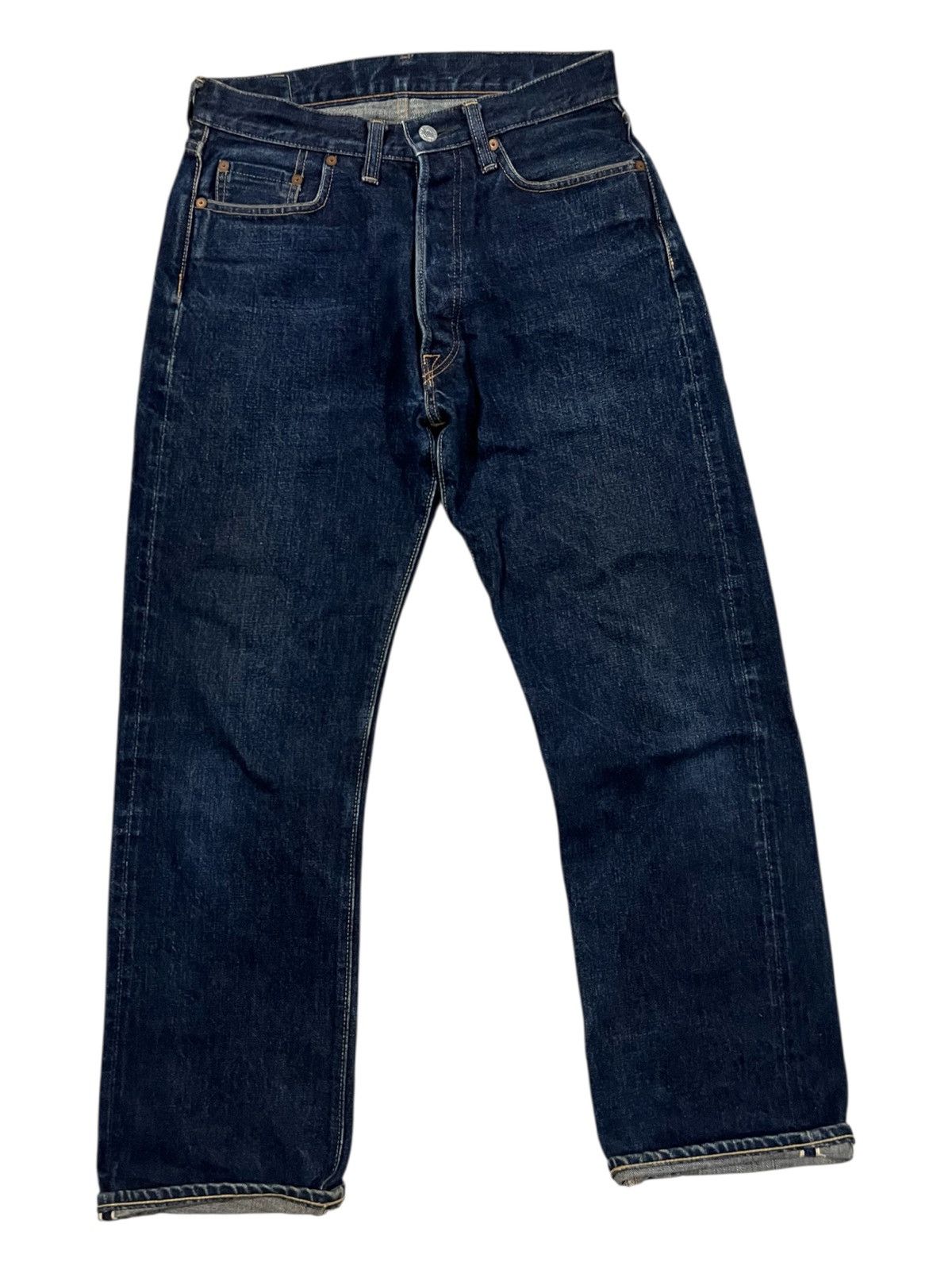 Denime Vintage Denime Orizzonti Leather Patch 14oz Selvaged Denim Size US 29 - 2 Thumbnail