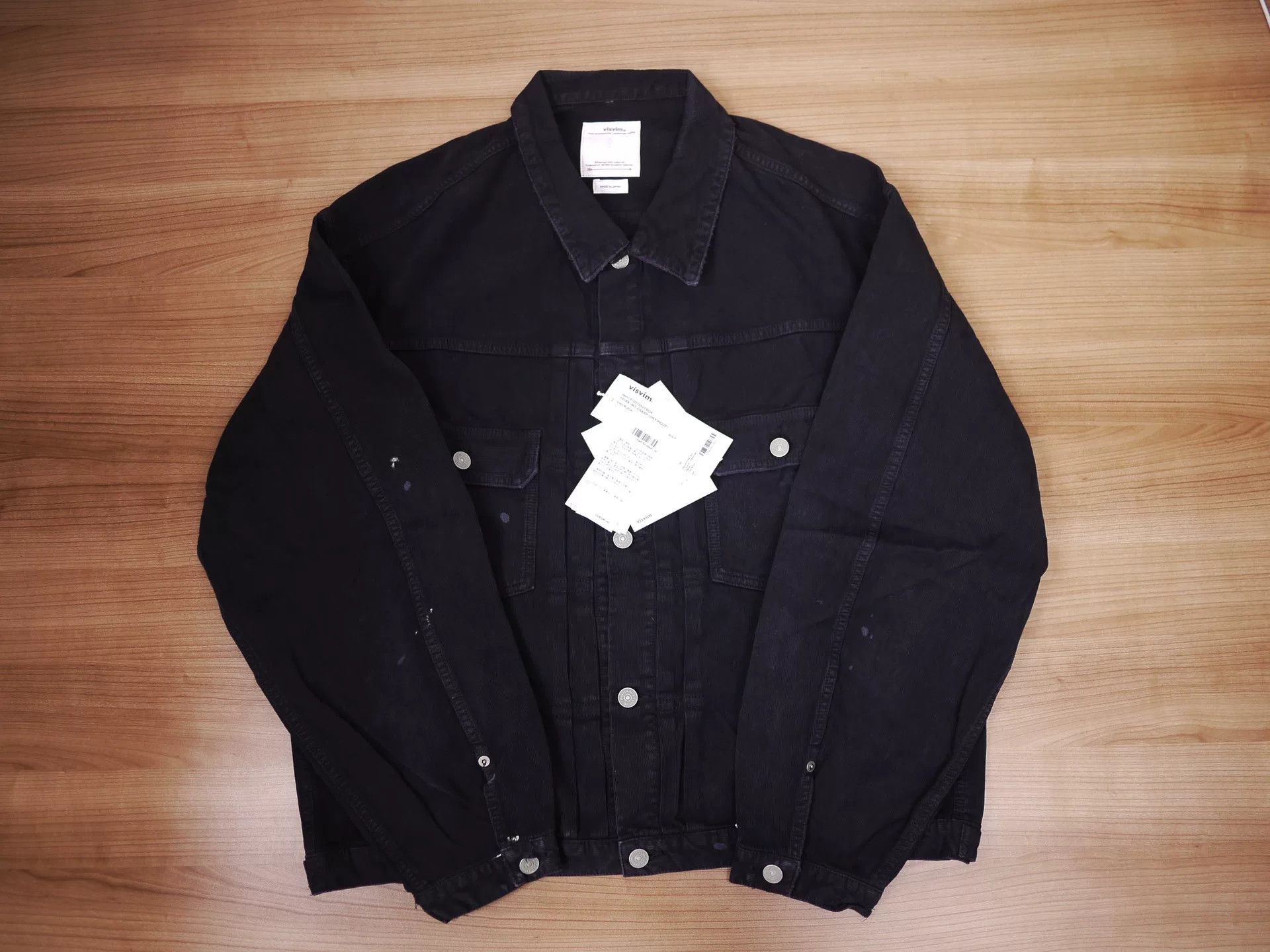 Visvim Visvim 101XX JKT Crash Black Denim Jacket Size US S / EU 44-46 / 1 - 1 Thumbnail