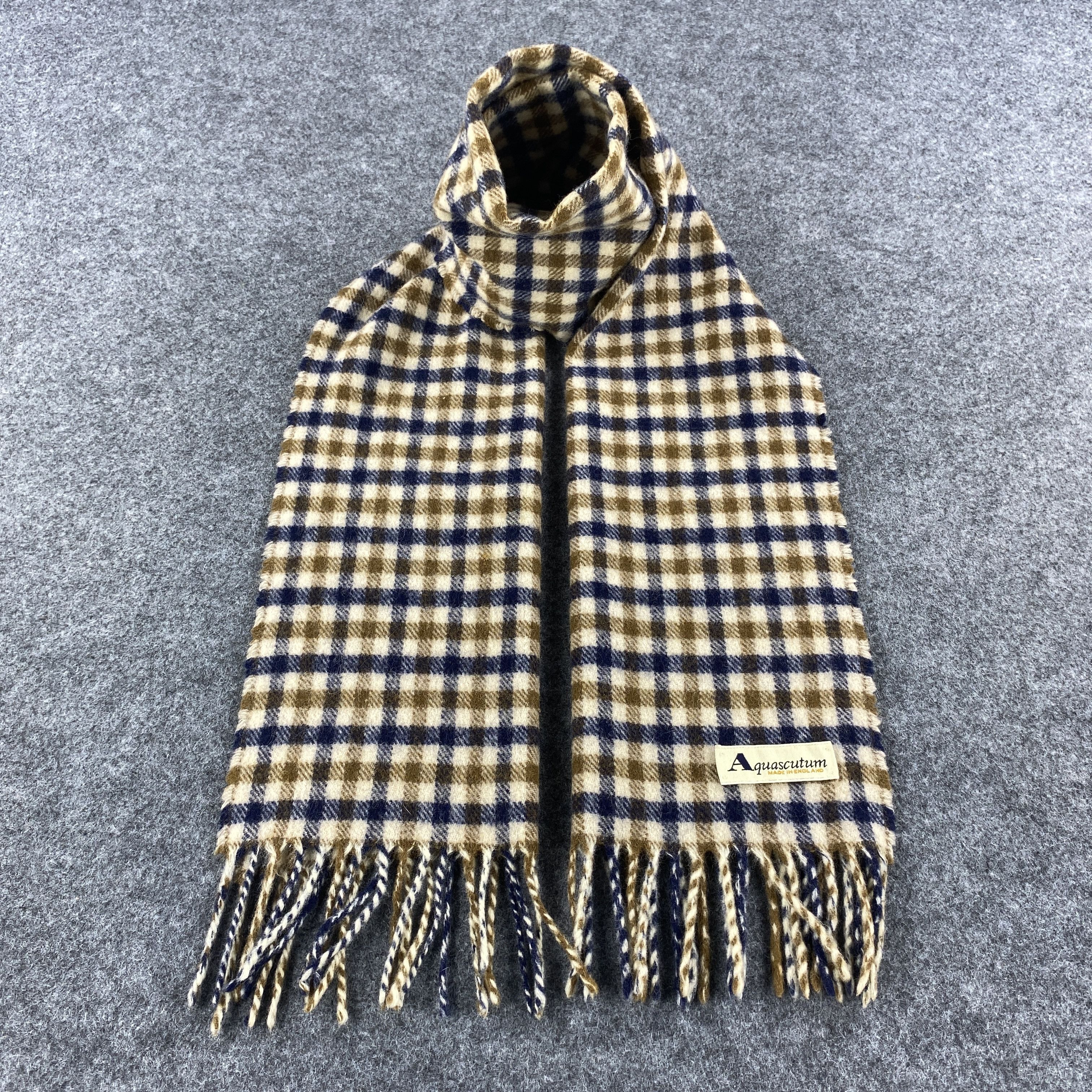 Aquascutum × Vintage Aquascutum Scarf # Muffler # Neckwear # D544 Size ONE SIZE - 1 Thumbnail