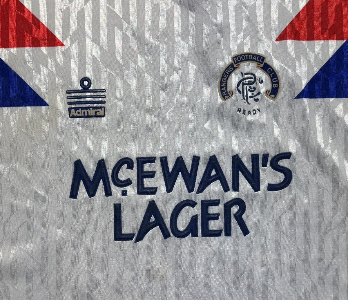 Other Glasgow Rangers 1990 1992 Away Shirt Soccer Jersey Admiral Size US L / EU 52-54 / 3 - 7 Thumbnail