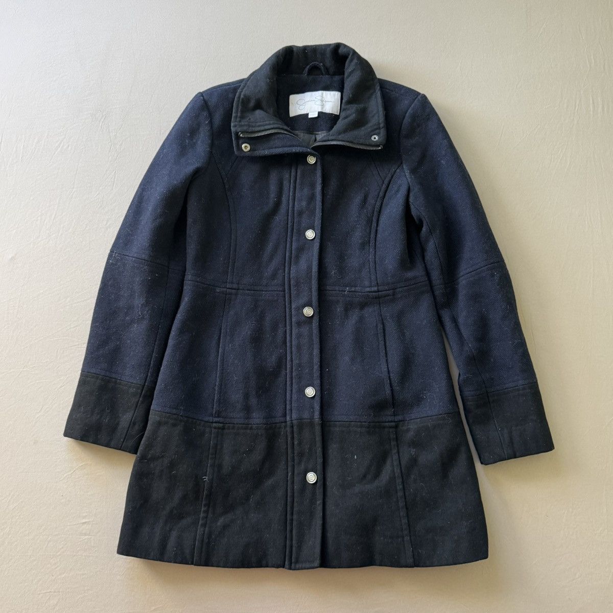 Jessica Simpson Jessica Simpson Wool Blend PeaCoat Size S / US 4 / IT 40 - 1 Thumbnail