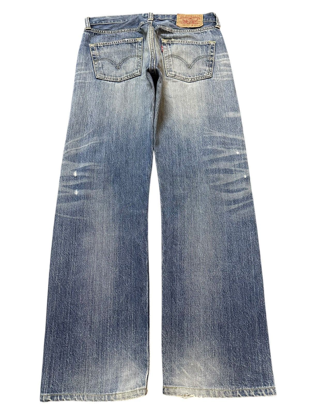 Levi's Vintage Levis 501 Blue Faded Wash Distressed Style Jeans Size US 30 / EU 46 - 2 Thumbnail