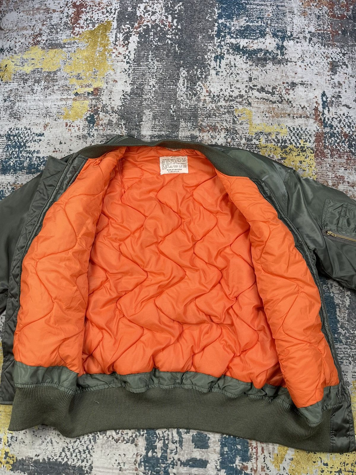 Vintage Houston Military Jumper Field Pile Bomber Jacket Size US M / EU 48-50 / 2 - 12 Thumbnail