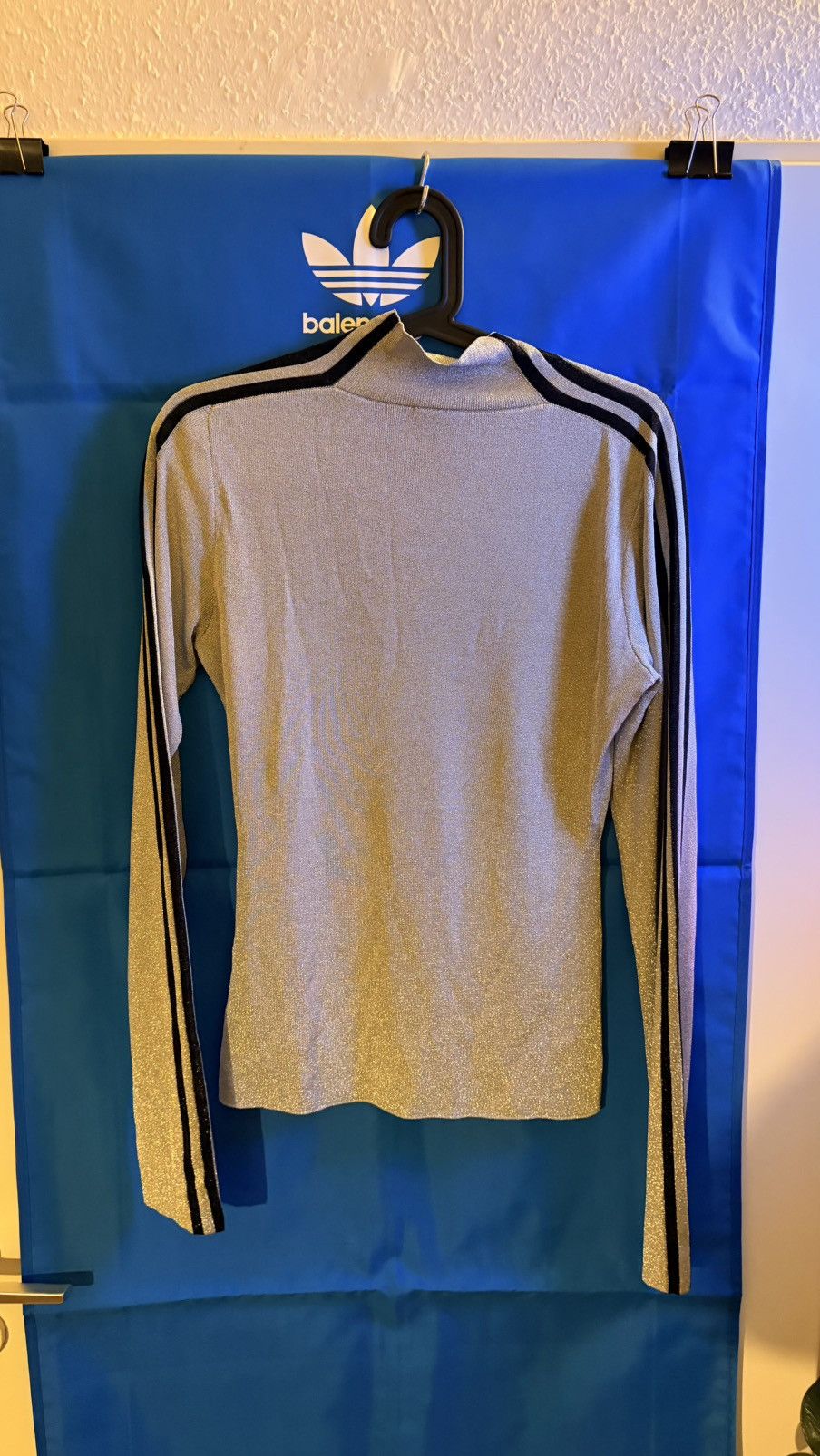 Adidas × Balenciaga Adidas x Balenciaga Athletic Mock Neck LUREX FINE KNIT Sz XL Size XL / US 12-14 / IT 48-50 - 12 Thumbnail