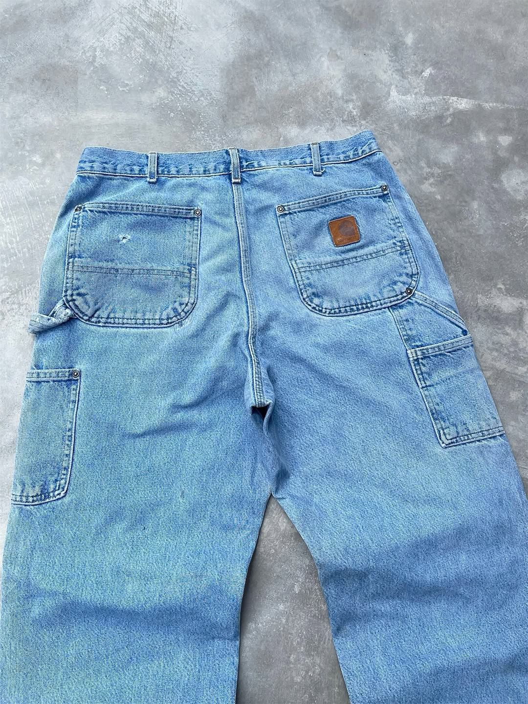 Carhartt Crazy Distressed Vintage Doublee Knee Carhartt Pant B73-DST🥶 Size US 34 / EU 50 - 7 Thumbnail