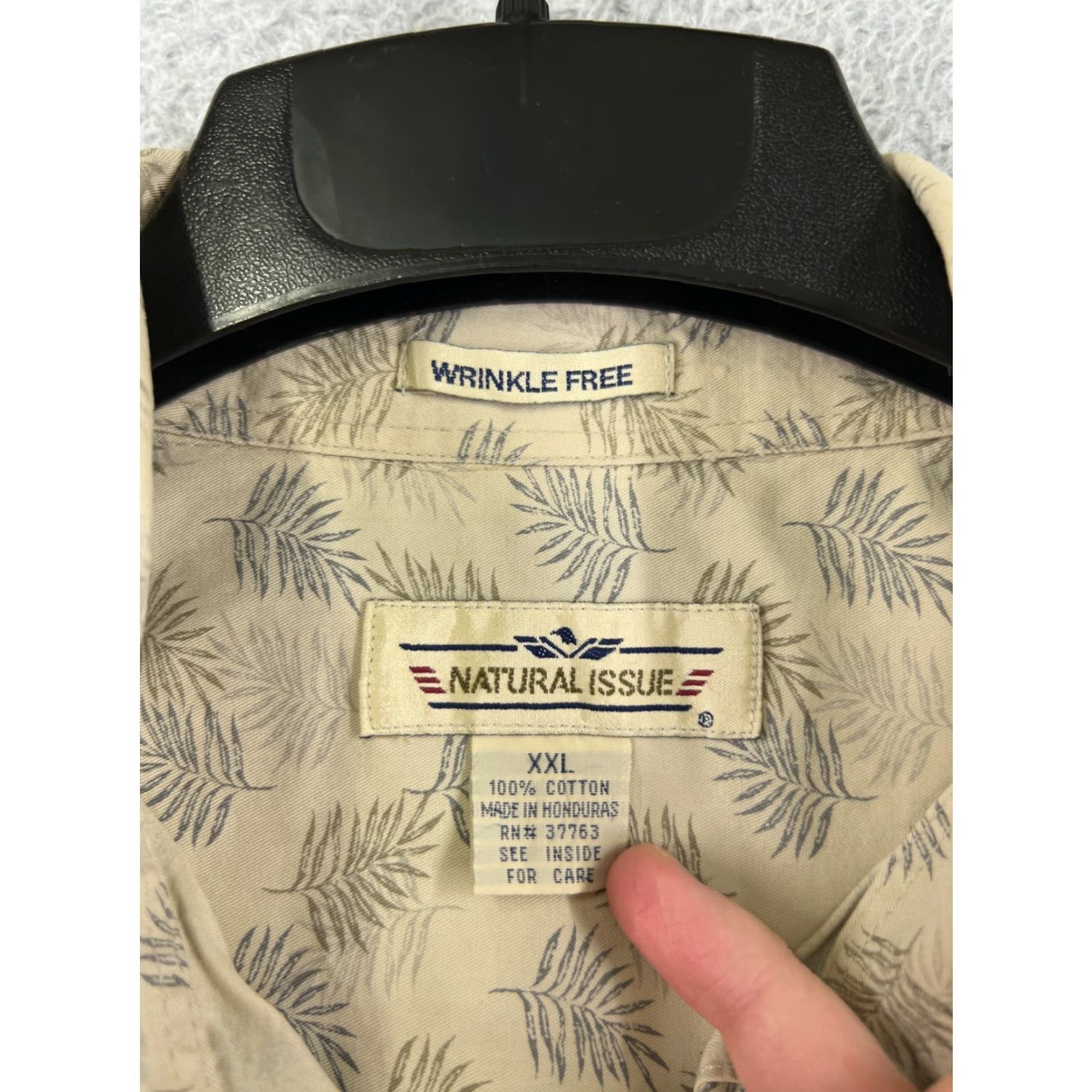 Vintage VINTAGE Natural Issue Shirt Men 2XL Yellow Palm Print Button Up Cotton Floral Camp Size US XXL / EU 58 / 5 - 3 Thumbnail