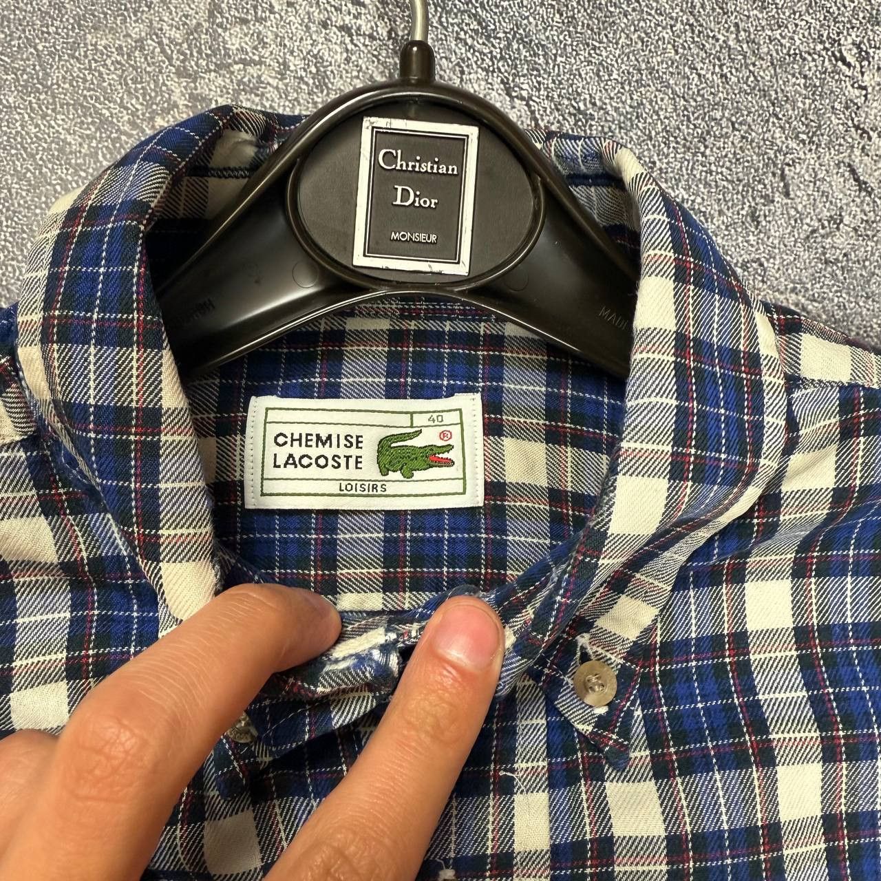 Lacoste Lacoste shirt size L black monogram vintage casual luxury Size US M / EU 48-50 / 2 - 5 Thumbnail