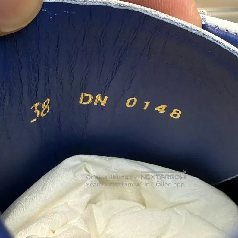 Givenchy Givenchy Logo Blue-Tailed White Sneakers Size US 5.5 / EU 38 - 7 Thumbnail