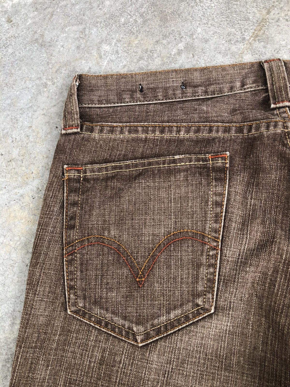 If Six Was Nine Levis 517 Flared Jeans Distressed Jeans Size US 34 / EU 50 - 15 Thumbnail