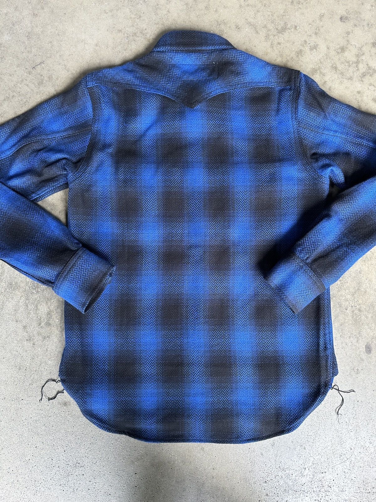 Rogue Territory Rogue Territory Western Shirt Blue Heavy HB Plaid Shirt Size US XS / EU 42 / 0 - 6 Thumbnail