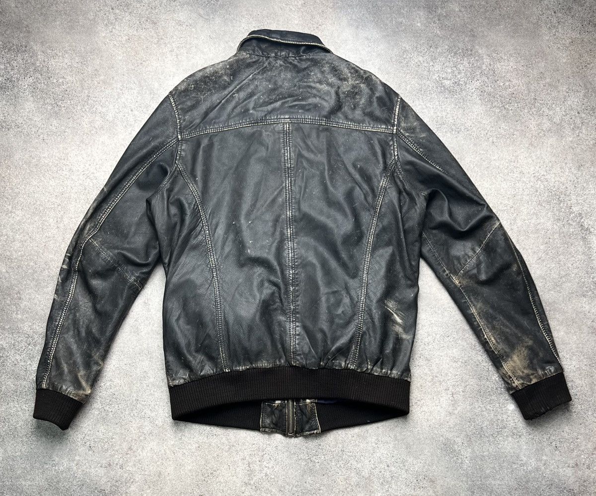 Vintage Vintage faded leather bomber jacket Size US L / EU 52-54 / 3 - 7 Thumbnail