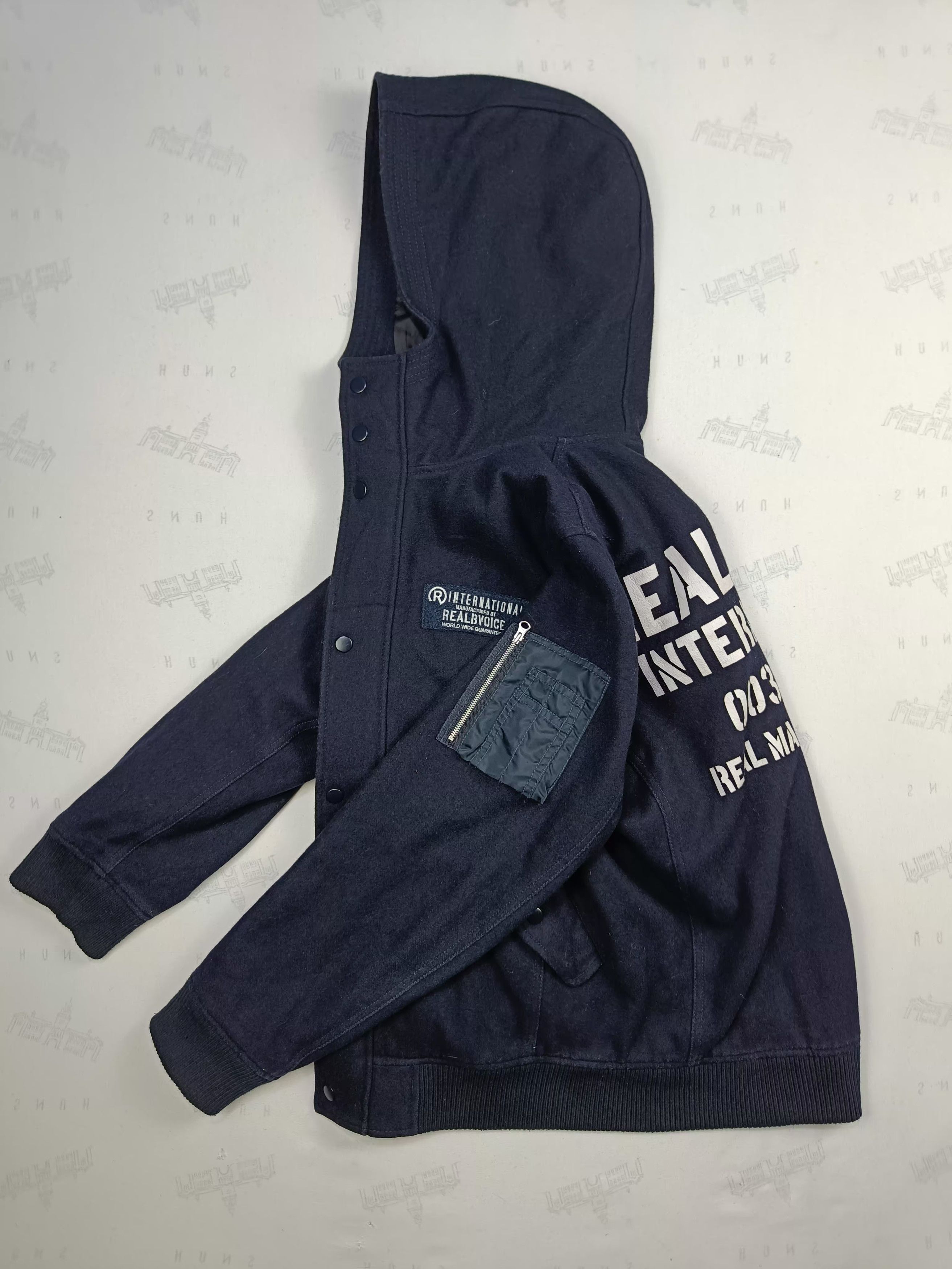 Japanese Brand Hype🔥RealBvoice Wool Zipper Hoodie Jacket Size US L / EU 52-54 / 3 - 7 Thumbnail