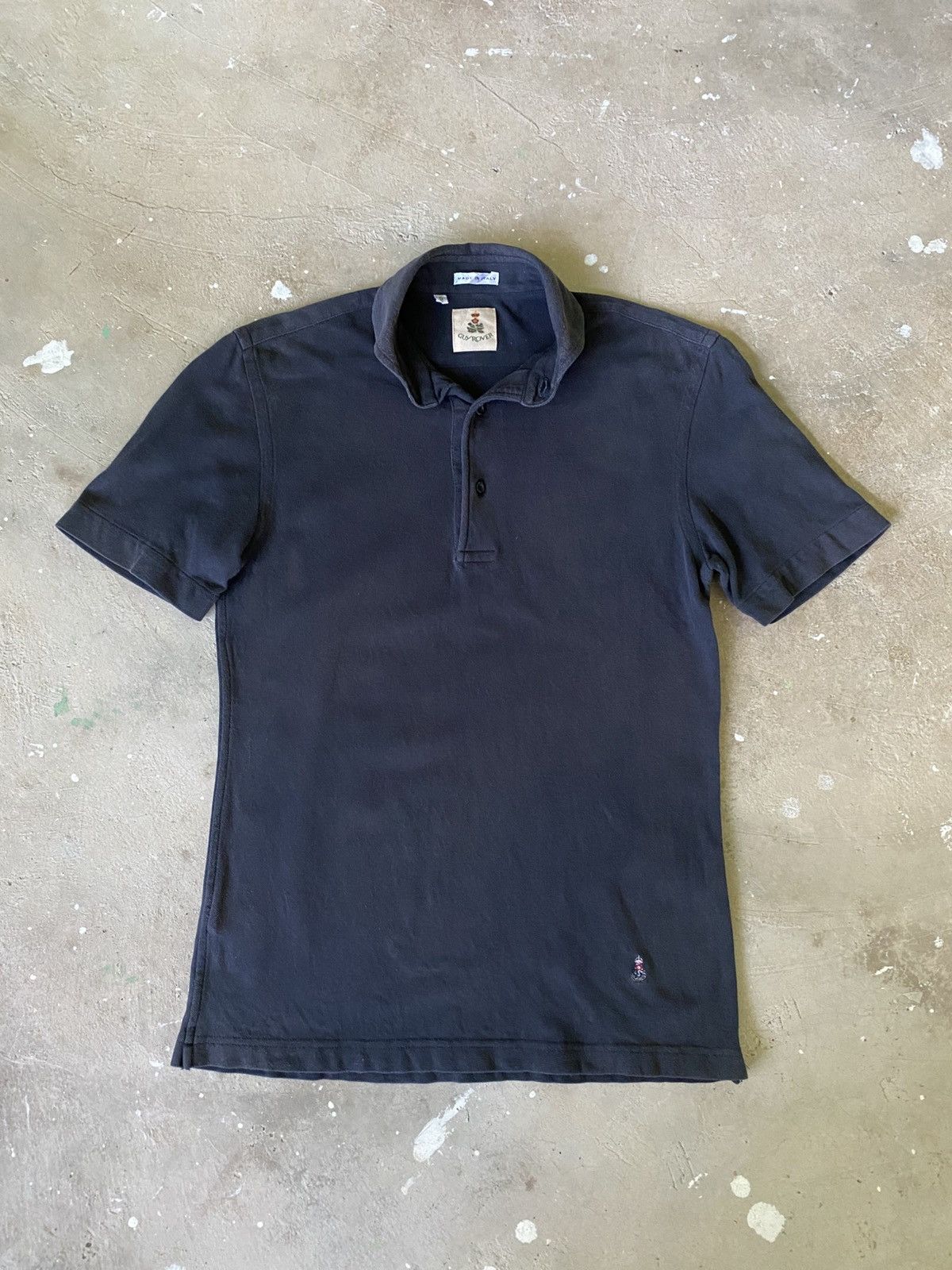 Guy Rover Guy Rover Italy Minimal Polo Shirt Dark Navy Cotton Size US S / EU 44-46 / 1 - 1 Thumbnail