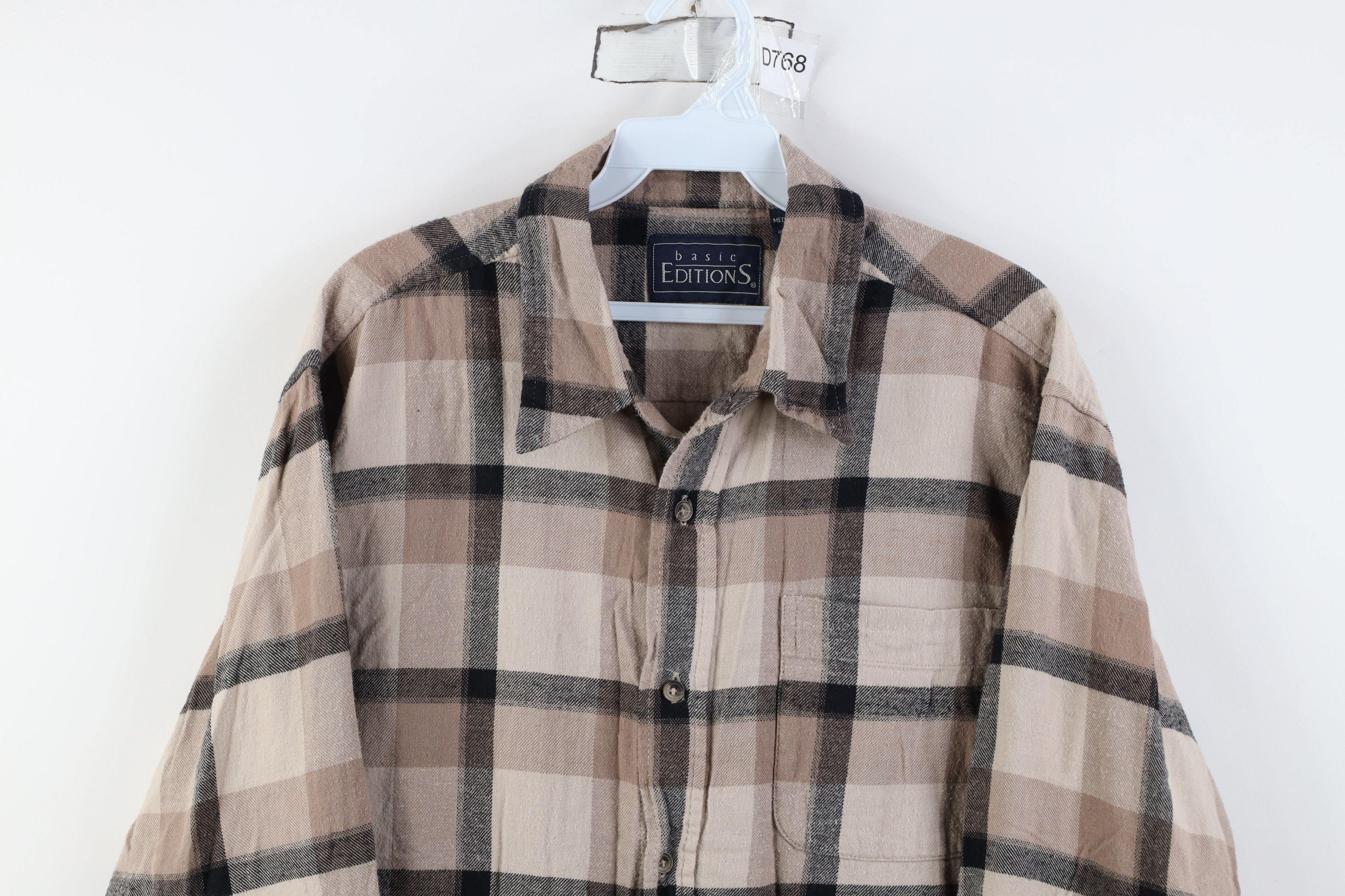 Vintage Vintage 90s Streetwear Collared Button Shirt Earth Tone Size US M / EU 48-50 / 2 - 2 Thumbnail