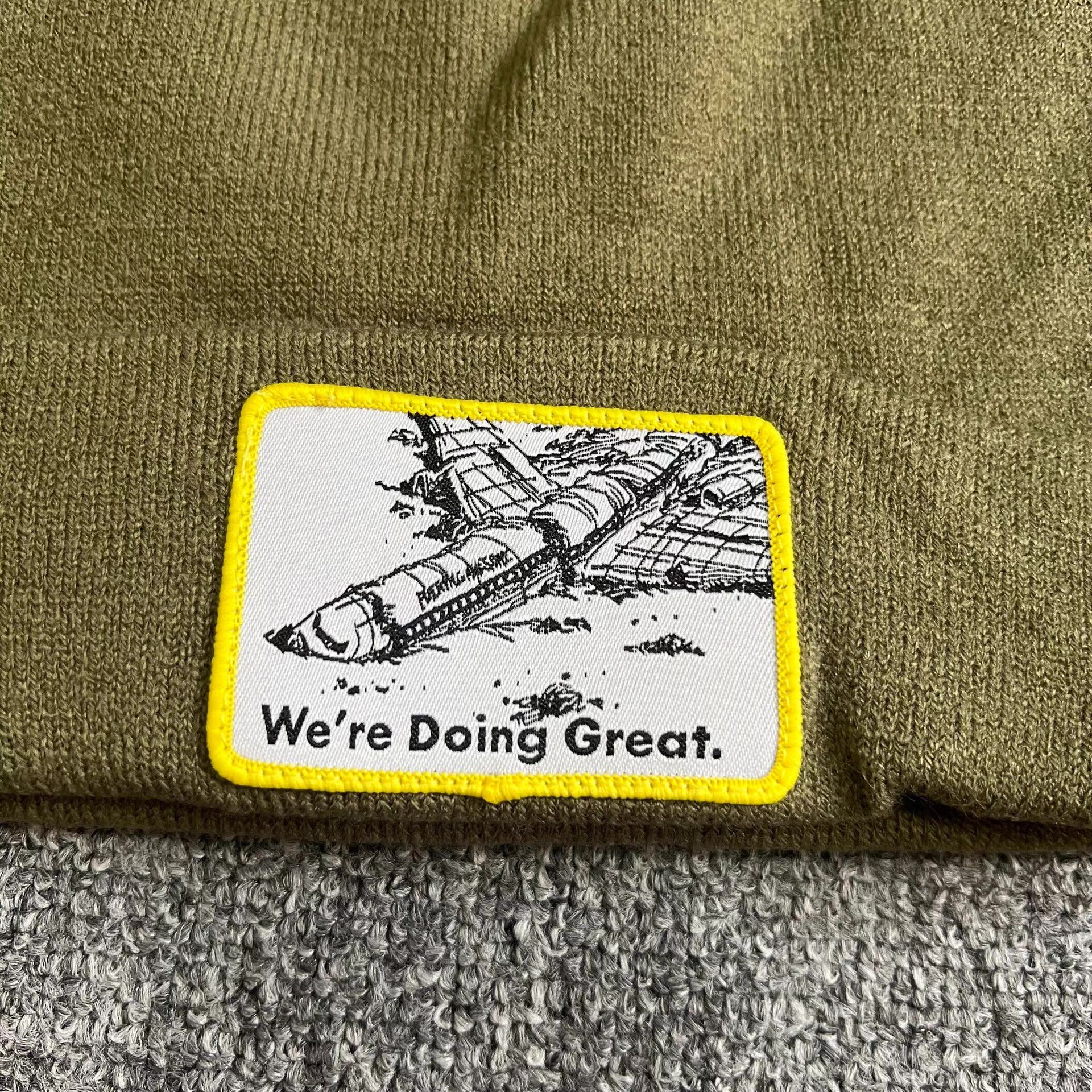 Fucking Awesome Fucking Awesome Embroidered Airplane Knitted Beanie Q7 Size ONE SIZE - 8 Thumbnail