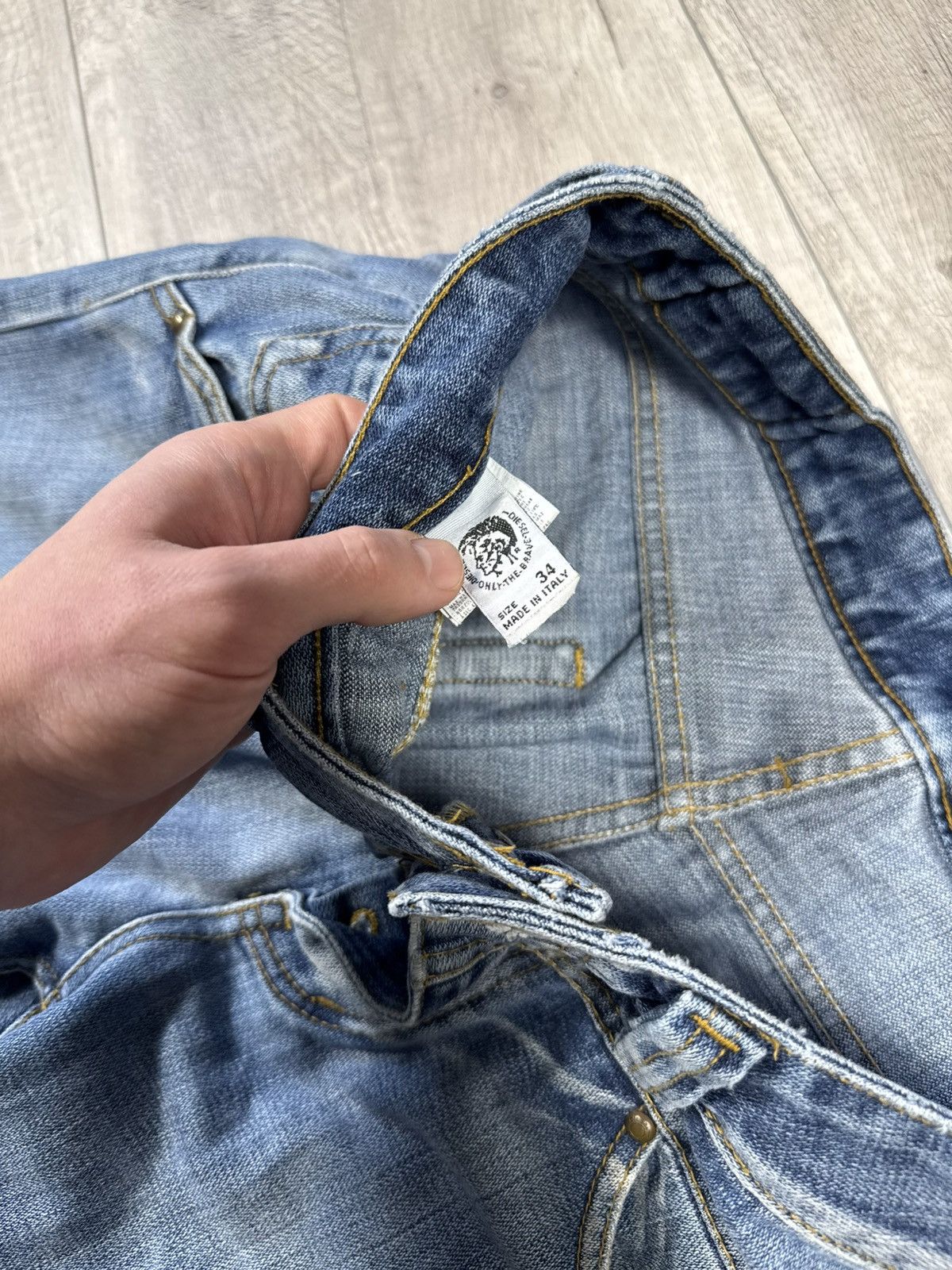 Diesel Vintage Diesel Jeans Distressed Faded Flared Wide Baggy Y2K Size US 34 / EU 50 - 9 Thumbnail
