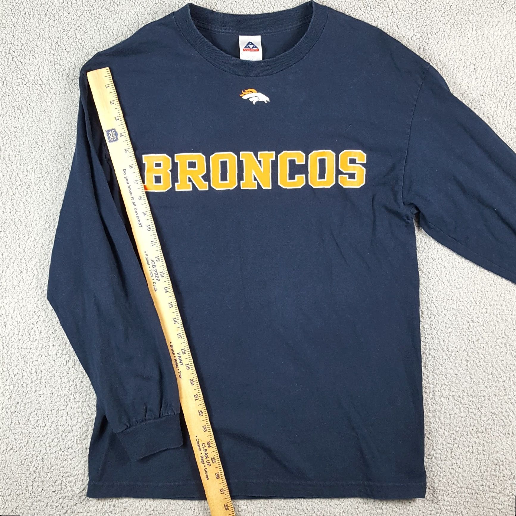 NFL Vintage Denver Broncos Y2K NFL Football Long Sleeve T-Shirt Men's Large Blue Retro Sports Size US L / EU 52-54 / 3 - 6 Thumbnail