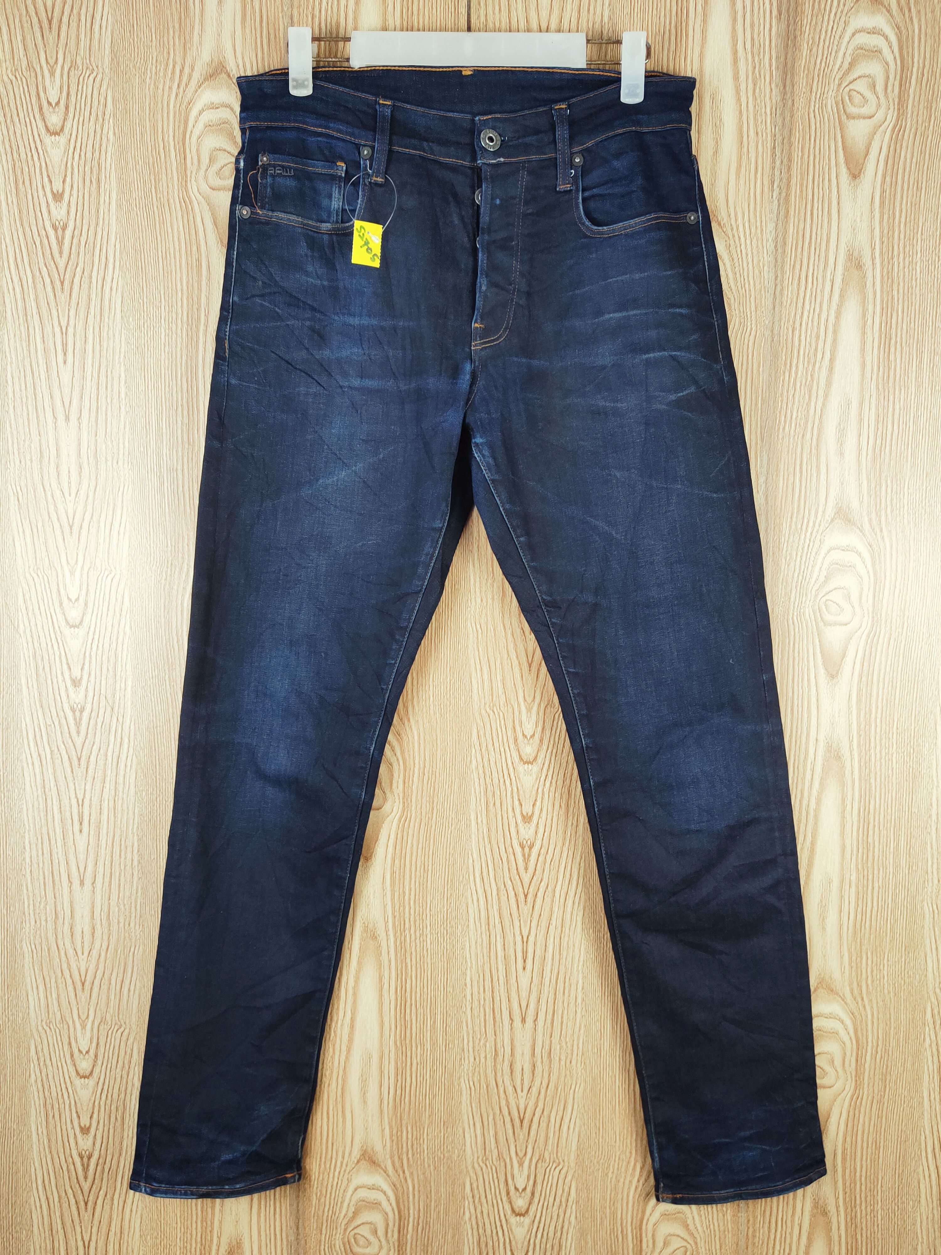 G-Star Raw Dark Blue Distressed Ripped Jeans #S2705