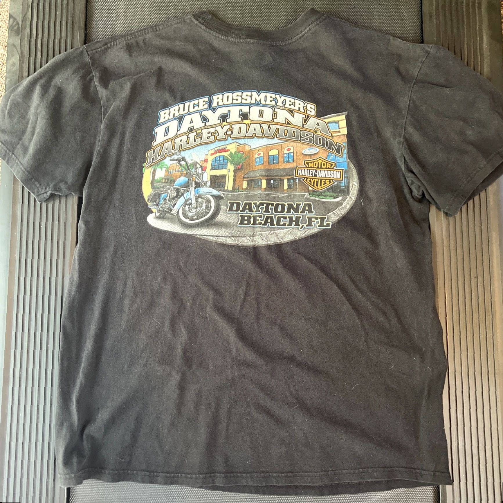 Harley Davidson VINTAGE 2003 Harley Davidson Biker T-Shirt XL Black 3D Emblem Daytona Mens Size US XL / EU 56 / 4 - 4 Thumbnail