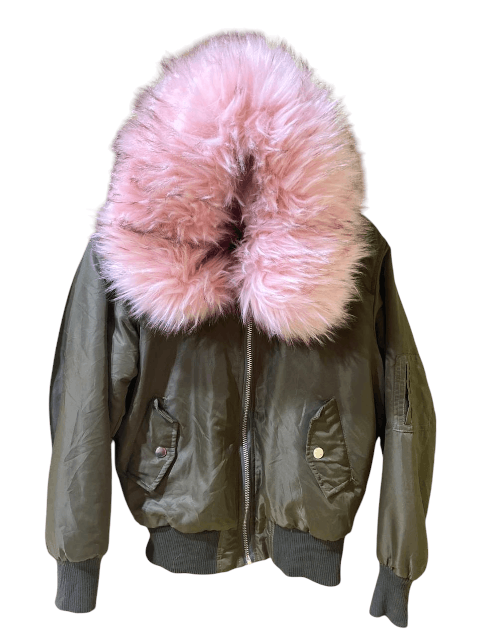 If Six Was Nine × Japanese Brand × Le Grande Bleu (L.G.B.) 2000s Japanese Boomber fur jacket retro punks Size US M / EU 48-50 / 2 - 1 Thumbnail