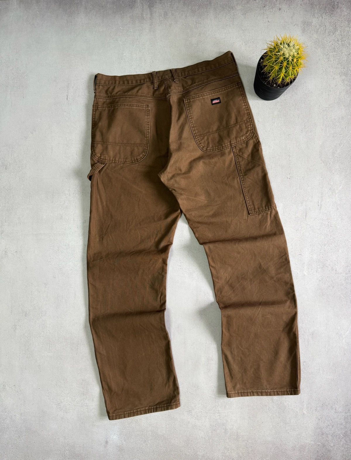 Dickies Dickies Carpenter Denim Pants Straight Brown 34x34 90s Size US 34 / EU 50 - 1 Thumbnail