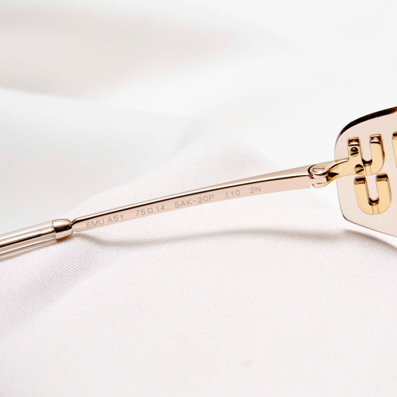 Miu Miu MIU MIU 0MU A51S 5AK20P SUNGLASSES Size ONE SIZE - 5 Thumbnail